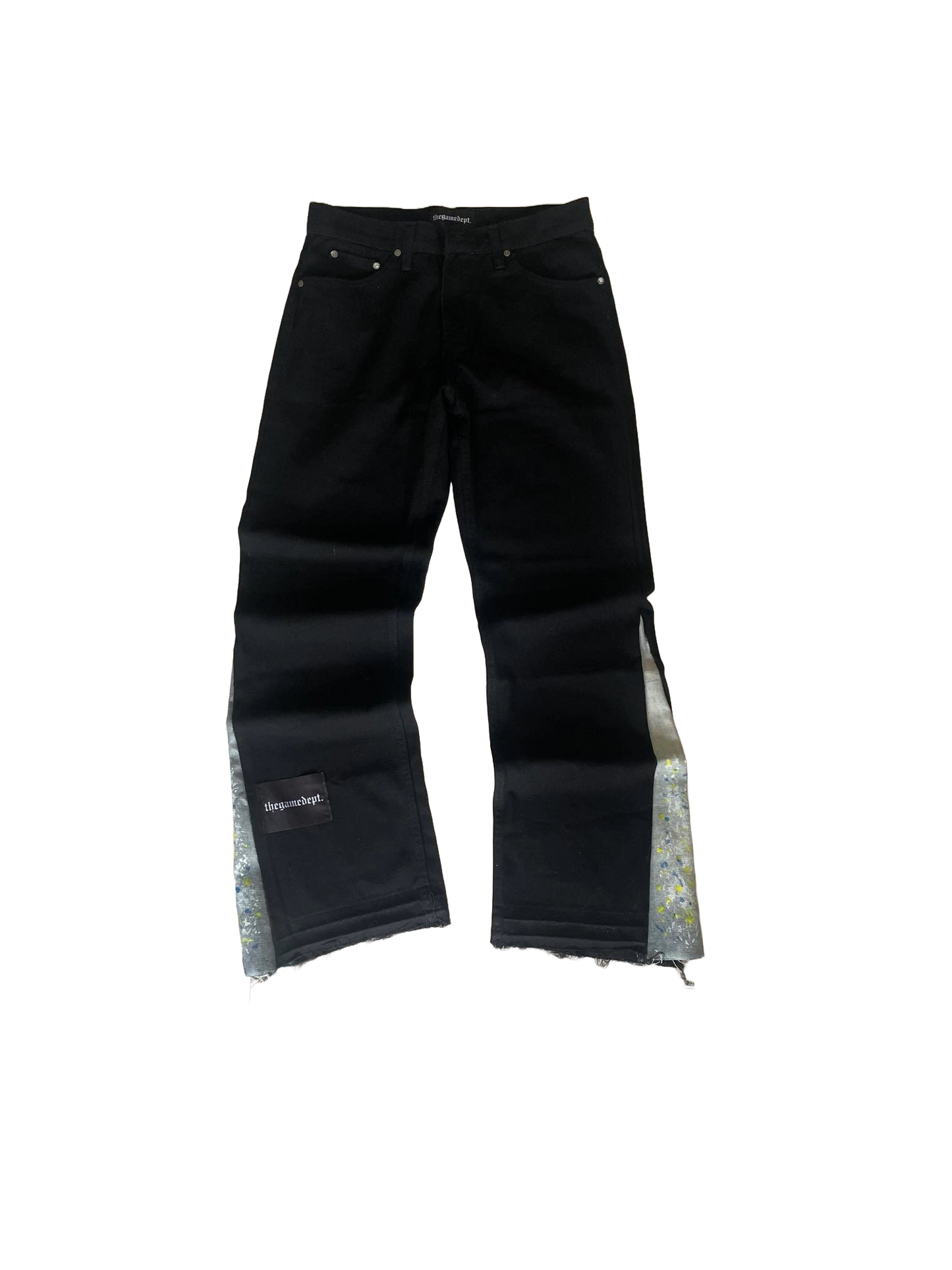 Splatter Flared Denim