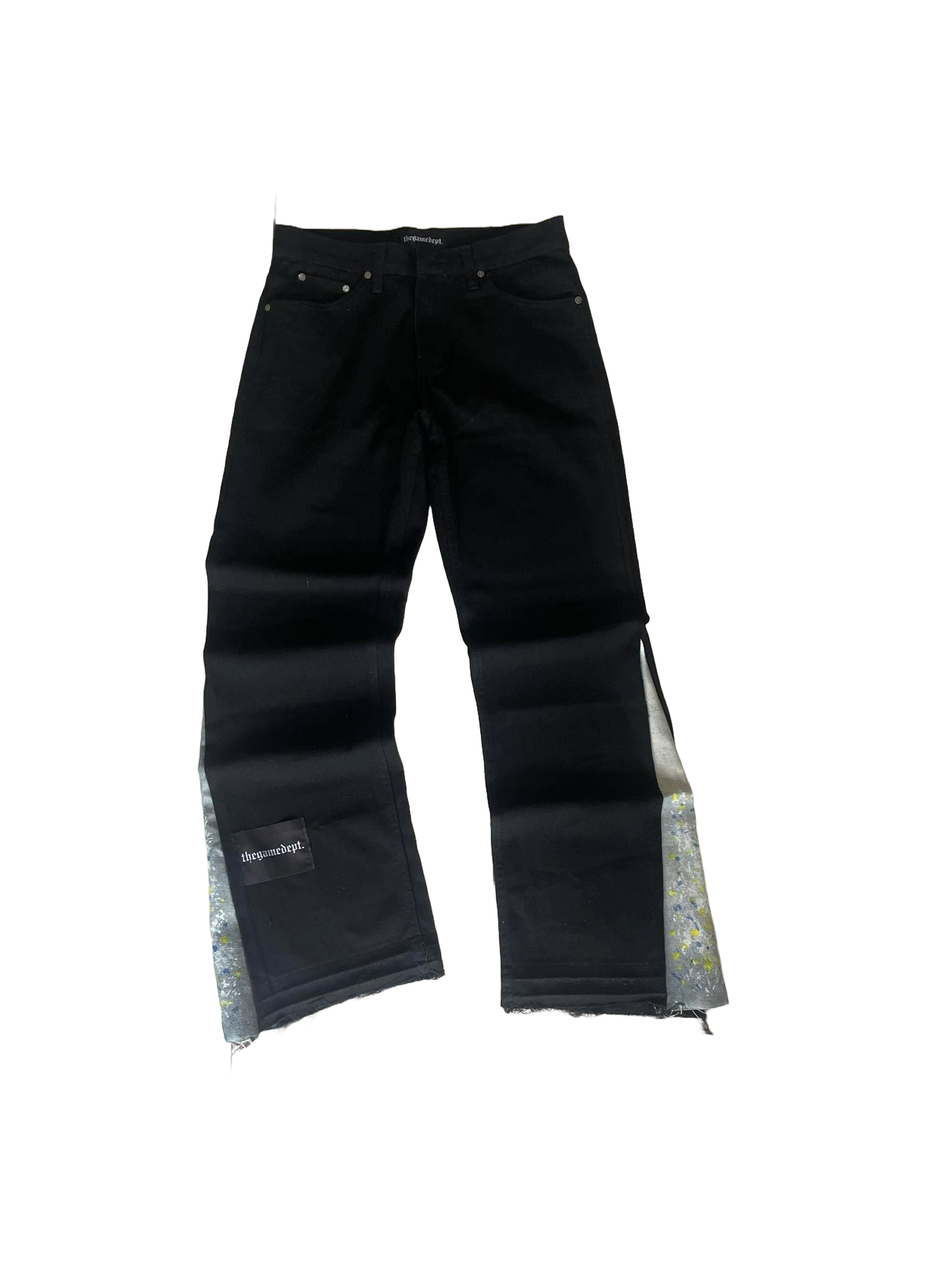 Splatter Flared Denim
